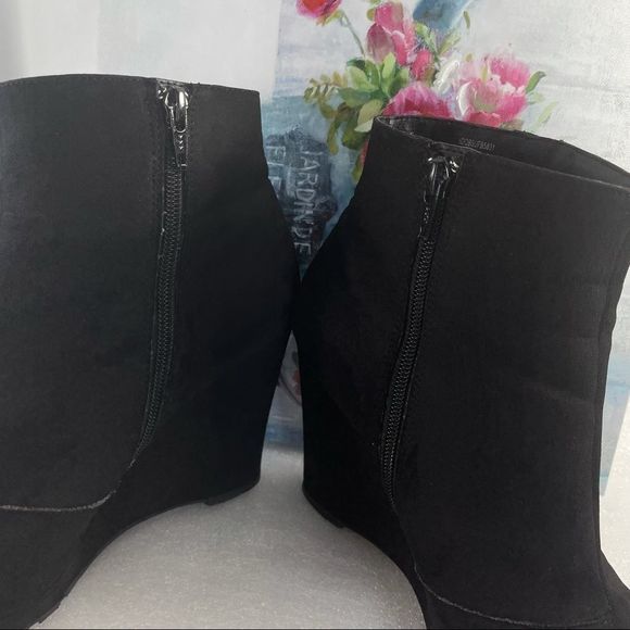 SUNG Alfred Sung Women’s Black Ankle Boots Size US10 - Picture 4 of 8